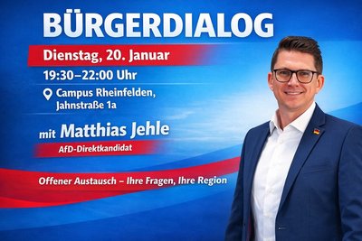 Event-Flyer Bürgerdialog